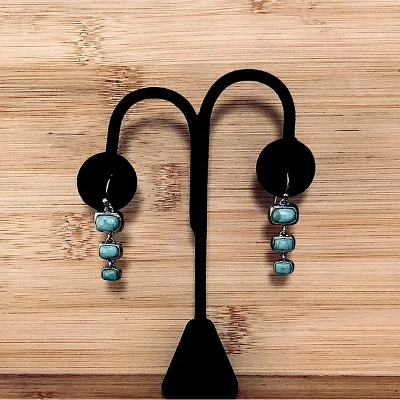 $96 Estate Pendant, Earrings & Chain Marked BARSE Copyright 925 - Picture 5 of 8